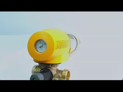 Οικιακή περιστροφή κάτω από το προ φίλτρο νερού ιζημάτων με τον έλεγχο βαλβίδων ορείχαλκου