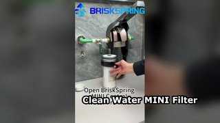 Ανοίξτε το κεντρικό προφίλτρο νερού BriskSpring MINI