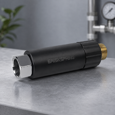 BriskSpring M80-BS MSAP Bioactive Anti-Scale Water Filter with Replaceable Cartridge and 400 Micron Precision Filtration