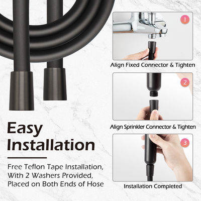 Υπερ-μαλακό αντιστροφή ευέλικτο σωλήνα ντους