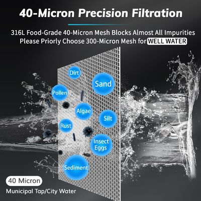 Συστήματα απομάκρυνσης ιζημάτων από φίλτρα νερού σε όλο το σπίτι που εξασφαλίζουν καθαρό και ασφαλές νερό σε όλες τις κατοικίες και εμπορικές ιδιοκτησίες