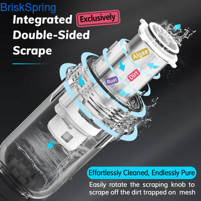 Φίλτρο νερού με ελεύθερη περιστροφή BPA με διάρκεια ζωής 1 έτος 4T ρυθμός ροής και πίεση νερού 0,15-1,5MPa