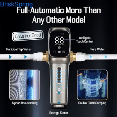 316L ατσάλινο πλέγμα με προφίλτρο νερού με υψηλή ροή 6T / H και έξυπνο έλεγχο αφής