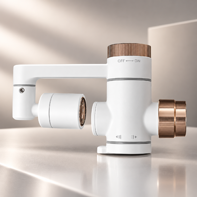 Φίλτρο βρύσης Rose Gold Micro Nano Bubble με περιστρεφόμενη έξοδο 360° και αντικαταστάσιμο φυσίγγιο